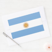 VIER argentinische Flagge Rechteckiger Aufkleber (Umschlag)