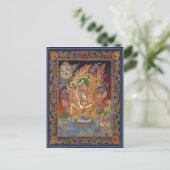 Vier-Armed-Ganesh-Postkarte Postkarte (Stehend Vorderseite)