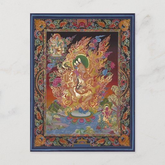 Vier-Armed-Ganesh-Postkarte Postkarte (Vorderseite)