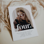 Vier Arted Foto Geburtstag Einladung