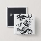 Vier Arten Drache Button (Vorne & Hinten)