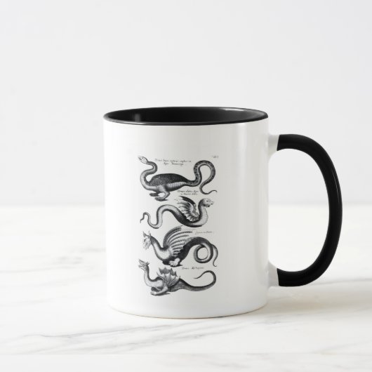 Vier Arten Drache Tasse (Rechts)