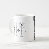 Vier Arten von Neuronen Kaffeetasse (Vorderseite Links)