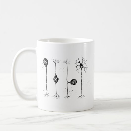 Vier Arten von Neuronen Kaffeetasse (Links)