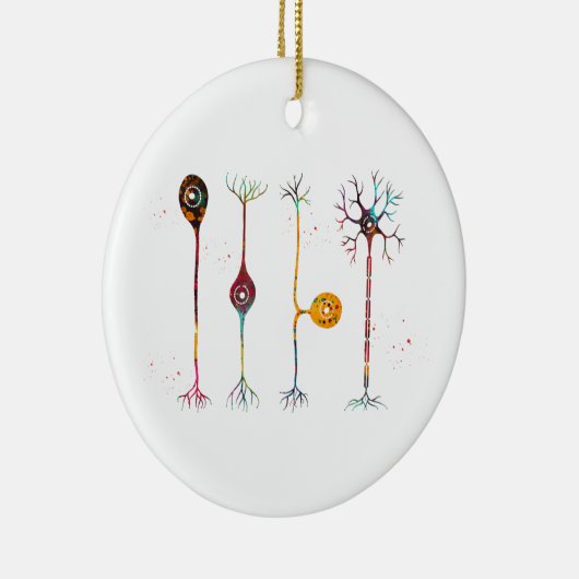 Vier Arten von Neuronen Keramik Ornament (Rechts)