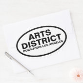 VIER "Arts District" Ovaler Aufkleber (Umschlag)
