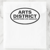 VIER "Arts District" Ovaler Aufkleber (Tasche)
