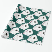 Vier As-Spielkarte-Packpapier Geschenkpapier (Ungerollt)