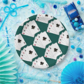 Vier Asse für die Papierausgabe von Tellern Pappteller (Party)