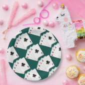 Vier Asse für die Papierausgabe von Tellern Pappteller (Party)