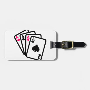 Vier Asse Gepäckanhänger