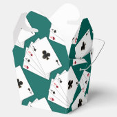 Vier Asse Kartenmuster Muster ausspielen Geschenkschachtel (Geöffnet)