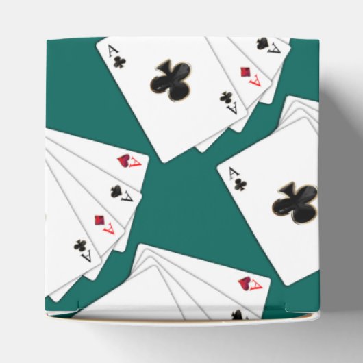 Vier Asse Kartenspiel Pattern Cube Fevor Box Geschenkschachtel (Oben)