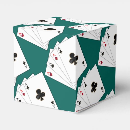 Vier Asse Kartenspiel Pattern Cube Fevor Box Geschenkschachtel (Rückseite)
