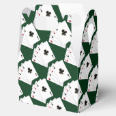 Vier Asse Playing Cards Muster Gable Favor Box Geschenkschachtel (Geöffnet)