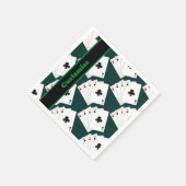 Vier Asse Spielkarten Napkins Serviette (Ecke)