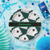 Vier Asse Spielkarten Pappteller (Party)