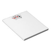 Vier Asse (vier gleiche Poker) Spielkarten Notizblock (angewinkelt)