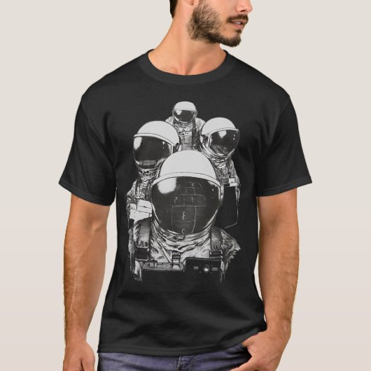 Vier Astronaut T-Shirt (Vorderseite)