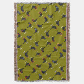 Vier Aufrufe von Vögeln Retro Mitte des Jahrhunder Decke (Vorderseite Vertikal)