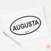 VIER AUgusta, Georgien Ovaler Aufkleber (Umschlag)