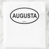 VIER AUgusta, Georgien Ovaler Aufkleber (Tasche)
