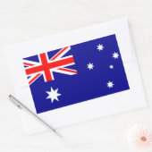 VIER australische Flagge Rechteckiger Aufkleber (Umschlag)