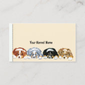 Vier australische Schäfer-Welpen Visitenkarte (Rückseite)