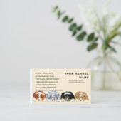 Vier australische Schäfer-Welpen Visitenkarte (Stehend Vorderseite)