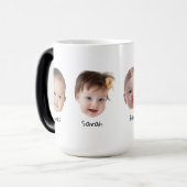 Vier Babybriefe für Mami Vater Oma Opa Verwandlungstasse (Vorderseite Links)