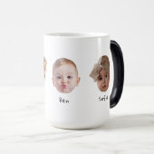 Vier Babybriefe für Mami Vater Oma Opa Verwandlungstasse (VorderseiteRechts)