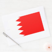 VIER Bahrain Flag Rechteckiger Aufkleber (Umschlag)