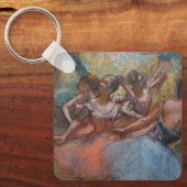 Vier Balletttänzer auf Bühne von Degas Schlüsselanhänger (Vorderseite)