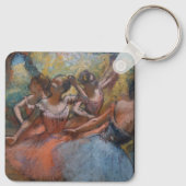 Vier Balletttänzer auf Bühne von Degas Schlüsselanhänger (Rückseite)