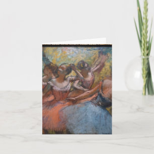 Vier Balletttänzerinnen auf der Bühne von Degas Karte