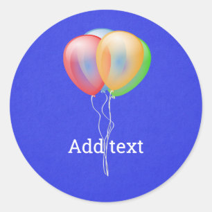 Vier Ballons Runder Aufkleber