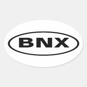 VIER Banja Luka "BNX" Ovaler Aufkleber