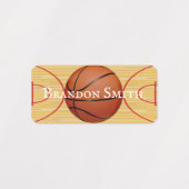 Vier Basketball-Designs Namensmarken Etiketten (Design 2)