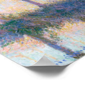 Vier Bäume Claude Monet 1891 Impressionistische Ku Poster (Ecke)