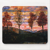 Vier Bäume durch Egon Schiele Mousepad (Vorne)