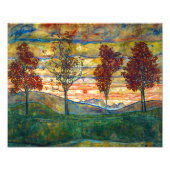 Vier Bäume | Egon Schiele | Fotodruck (Vorne)