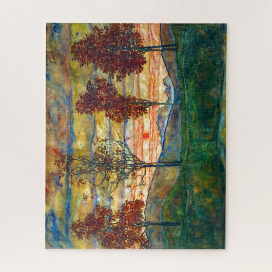 Vier Bäume | Egon Schiele | Puzzle (Vertikal)