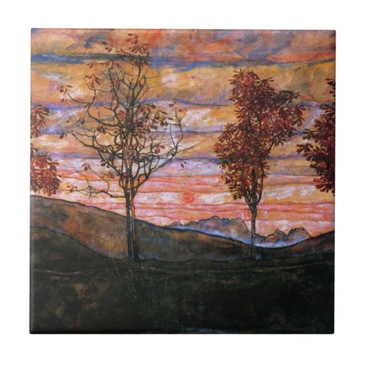 Vier Bäume Fliese (Vorderseite)