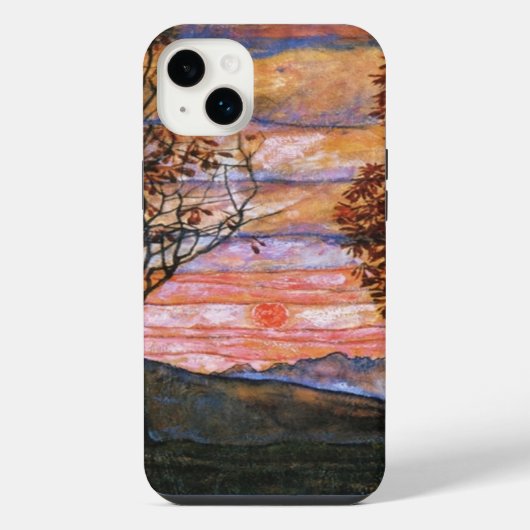 Vier Bäume iPhone Hülle (Rückseite)