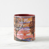 Vier Bäume, Kunst von Egon Schiele, Tasse (Zentrum)