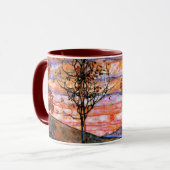 Vier Bäume, Kunst von Egon Schiele, Tasse (Vorderseite Links)