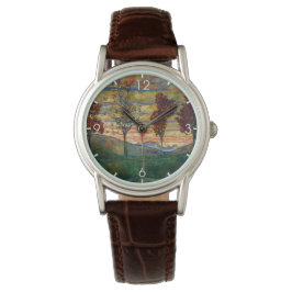Vier Bäume (Landschaftskunst) (von Egon Schiele) Armbanduhr