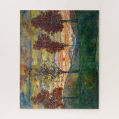 Vier Bäume (Landschaftskunst) (von Egon Schiele) Puzzle (Vertikal)