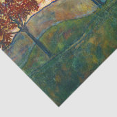 Vier Bäume (Landschaftskunst) (von Egon Schiele) Seidenpapier (Detail)