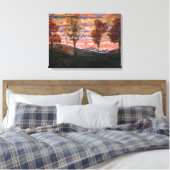 Vier Bäume Leinwanddruck (Insitu (Schlafzimmer))